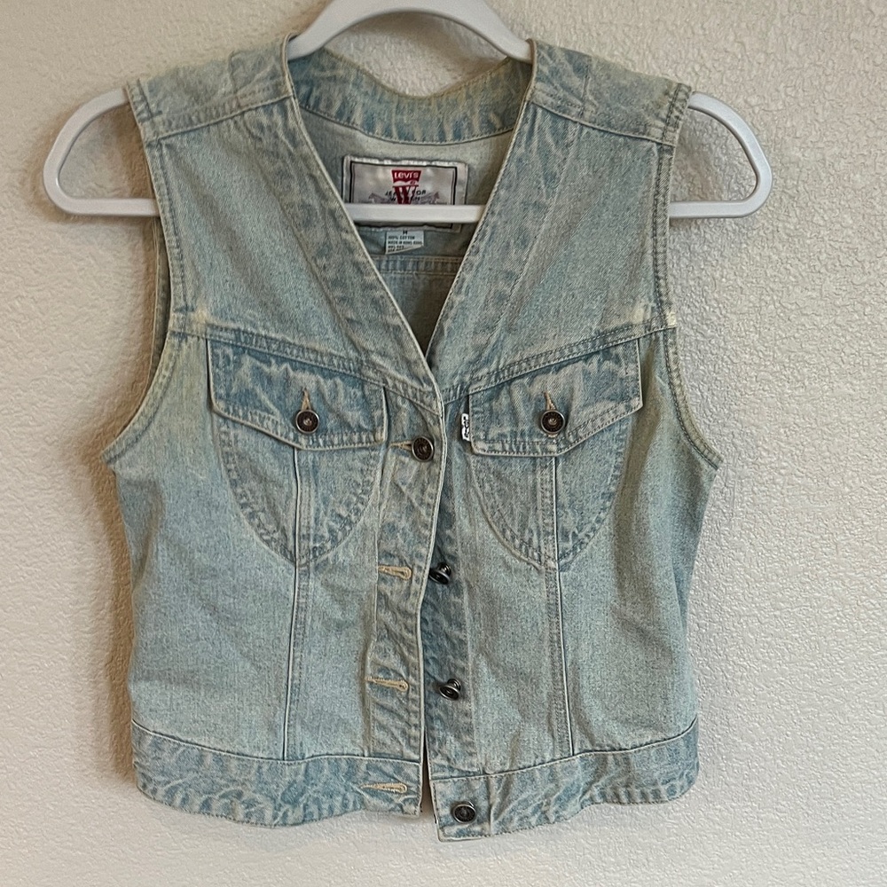 Levi's Light Blue Denim Vest